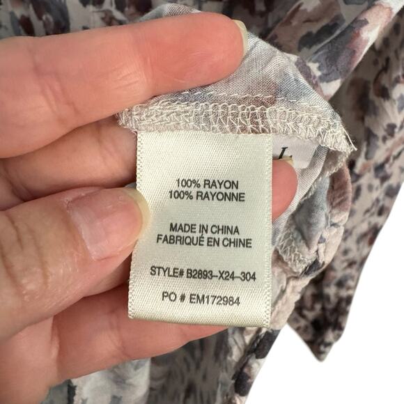 Bella Dahl Hipster Relaxed Animal Print Button Down Shirt - Picture 6 of 8